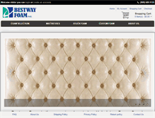 Tablet Screenshot of bestwayfoam.com